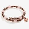 Rose Quartz Beaded Wrap Bracelet -Alex And Ani Bracelets Shop rose quartz beaded wrap bracelet AA628822RAR