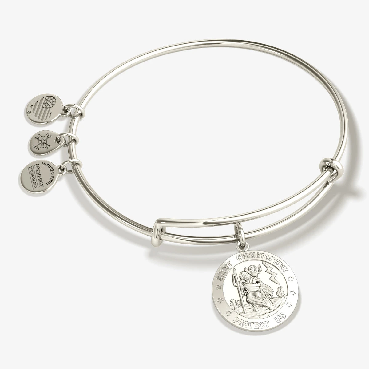 St. Christopher Charm Bangle Bracelet 3 St. Christopher Charm Bangle Bracelet