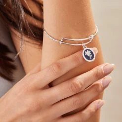 'Sending Love' Flower Charm Bangle Bracelet -Alex And Ani Bracelets Shop sending love flower charm bangle bracelet model AA655822EWBSS
