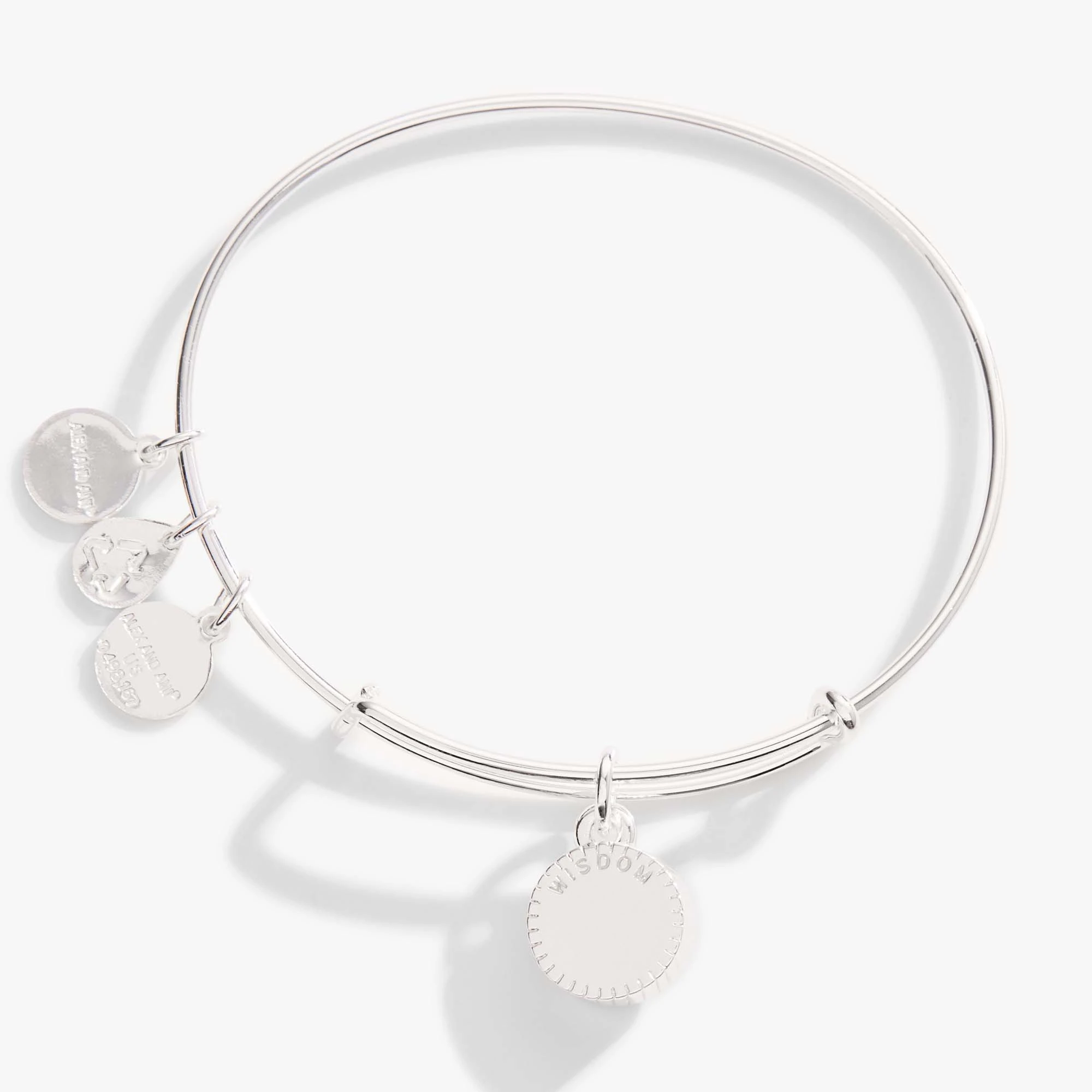 September Birthstone Charm Bangle, Sapphire 4 September Birthstone Charm Bangle, Sapphire - Image 2