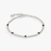 Scarlet Curb Chain Bracelet, January Birthstone 2 Scarlet Curb Chain Bracelet, January Birthstone -Alex And Ani Bracelets Shop siam curb chain bracelet january birthstone AA7398231SS