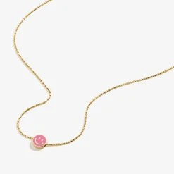 Smiley Face Charm Necklace