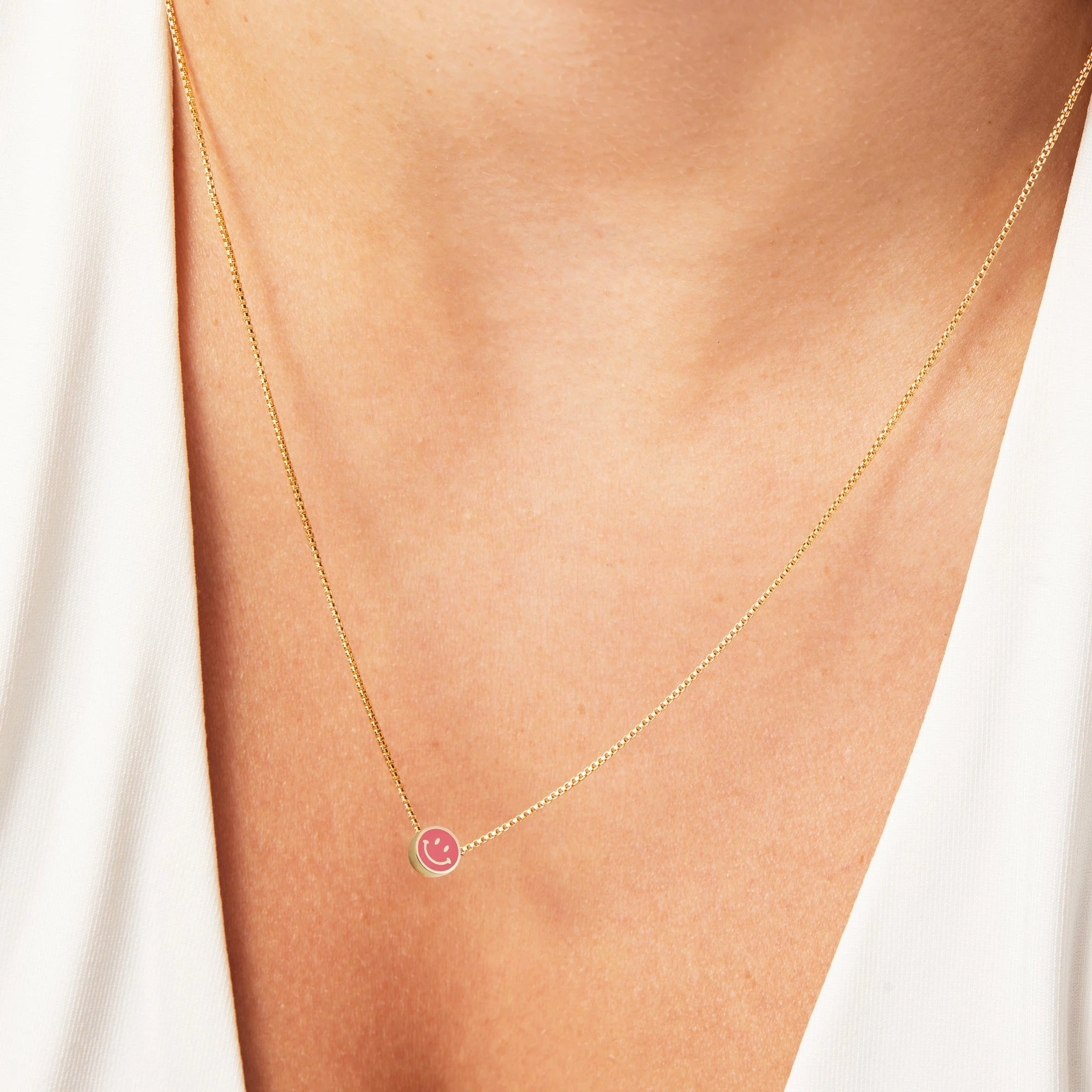 Smiley Face Charm Necklace 4 Smiley Face Charm Necklace - Image 2