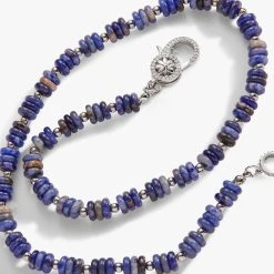 Sodalite Carabiner Necklace -Alex And Ani Bracelets Shop sodalite carabiner necklace alt1