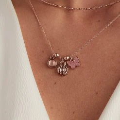 Strength Multi-Charm Necklace 9 Strength Multi-Charm Necklace -Alex And Ani Bracelets Shop strength multi charm necklace on model AA684422SR 01