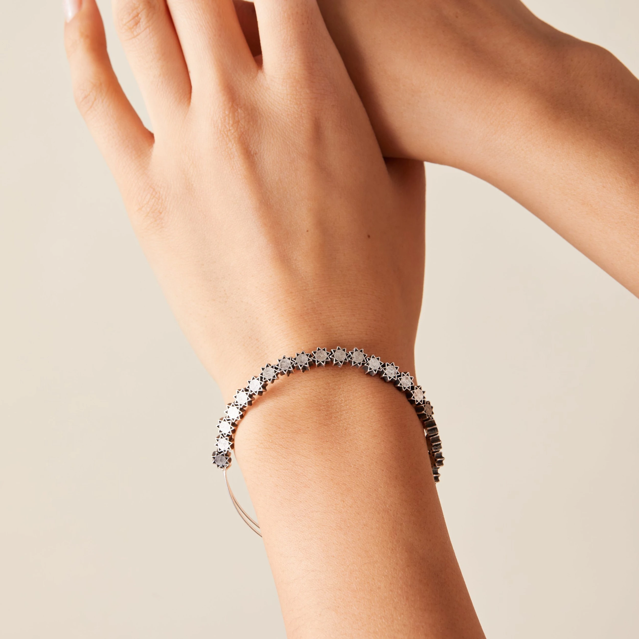 Sun Metal Beaded Bangle 4 Sun Metal Beaded Bangle - Image 2