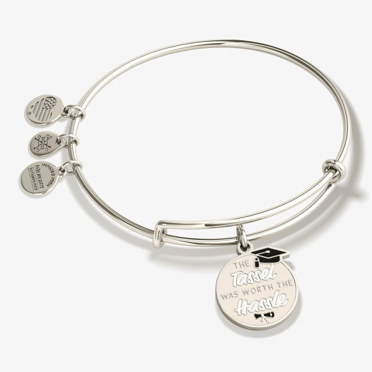 'The Tassel Was Worth The Hassle' Graduation Charm Bangle 3 'The Tassel Was Worth The Hassle' Graduation Charm Bangle