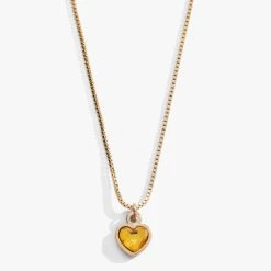 Topaz Heart Necklace, November Birthstone -Alex And Ani Bracelets Shop topaz heart necklace november birthstone front A22ENHRT11SG