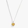 Topaz Heart Necklace, November Birthstone -Alex And Ani Bracelets Shop topaz heart necklace november birthstone front A22ENHRT11SS