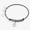 Yin Yang Charm Bangle Bracelet, Black -Alex And Ani Bracelets Shop yin yang charm bangle bracelet black AA666222SS