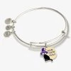 'You're Creepin' Meowt' Charm Bangle Bracelet -Alex And Ani Bracelets Shop youre creepin meowt charm bangle bracelet AA675322SS